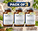 AlgaeCal Plant-Based Calcium Supplement for Bone Strength (3-Pack Bundle)