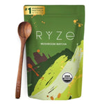 RYZE Mushroom Matcha 30 Servings, Ceremonial Grade Organic