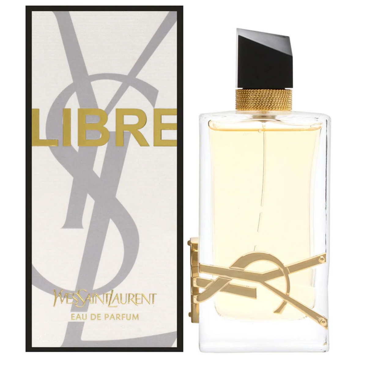 Yves Saint Laurent Libre Eau de Parfum spray bottle with YSL box