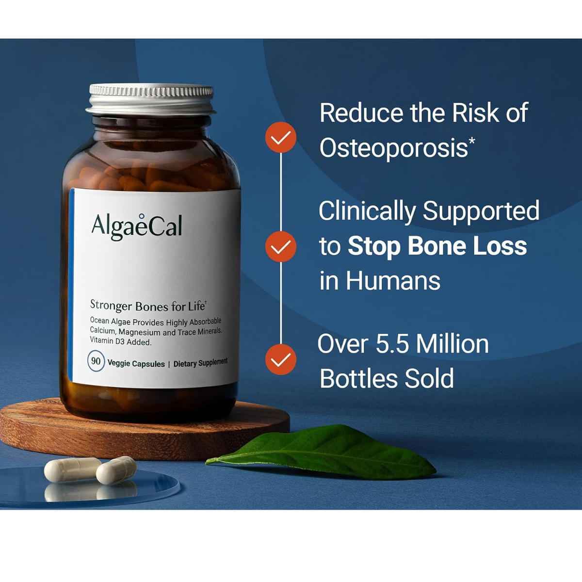 AlgaeCal Ocean Algae Calcium and Trace Minerals Formula – Pack of 4