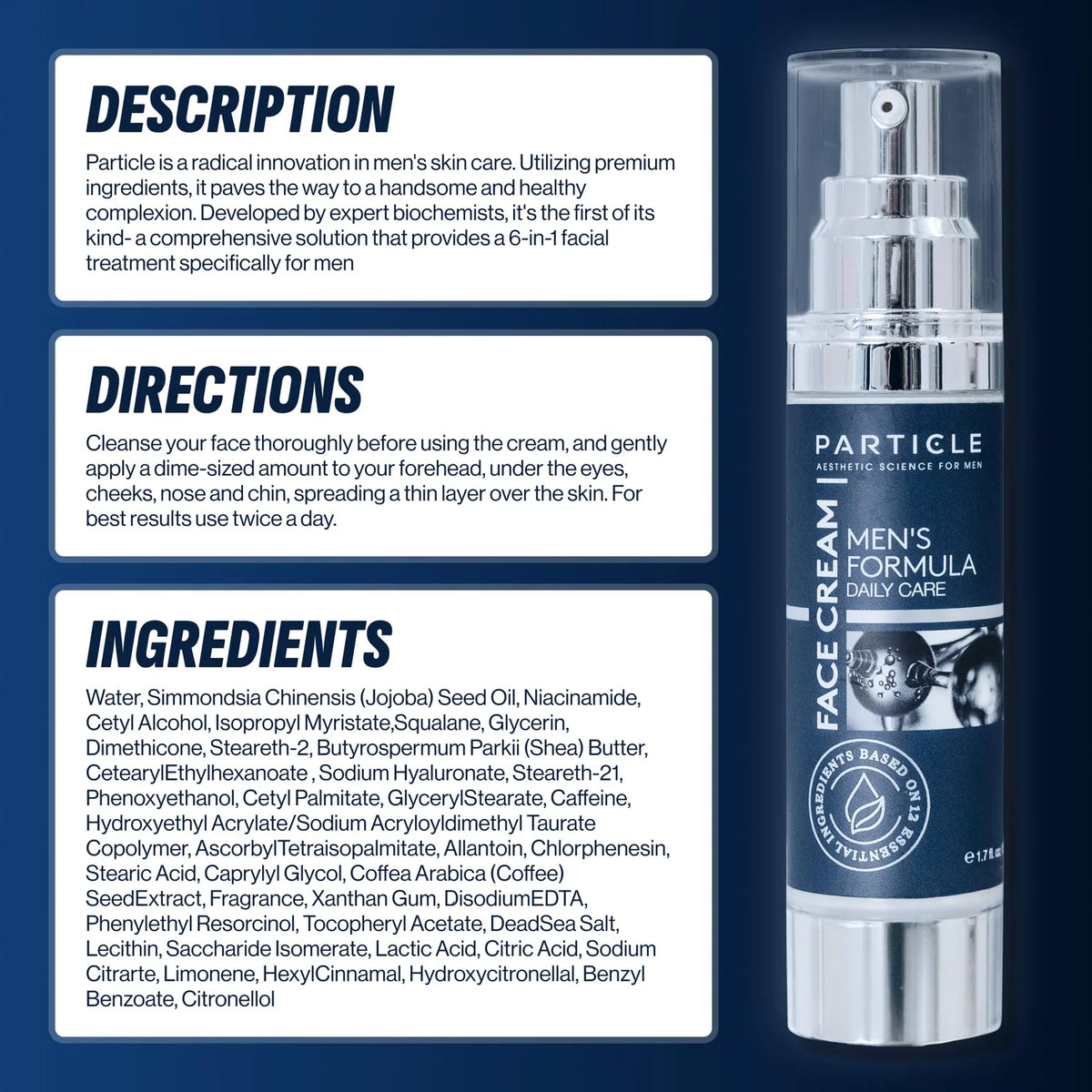 Particle 6-in-1 Face Cream for Men