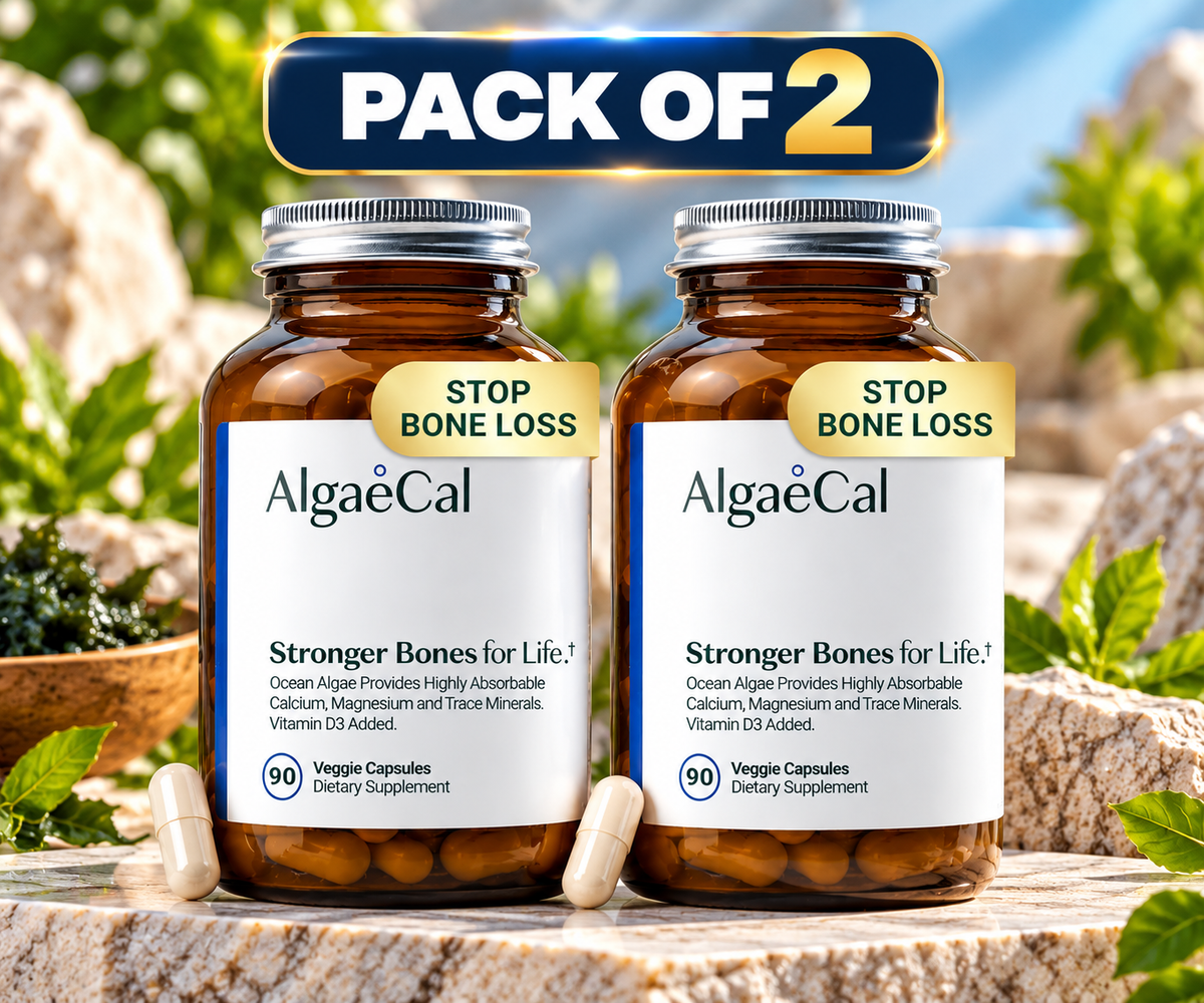 AlgaeCal Stronger Bones for Life – 90 Veggie Capsules Pack of 2